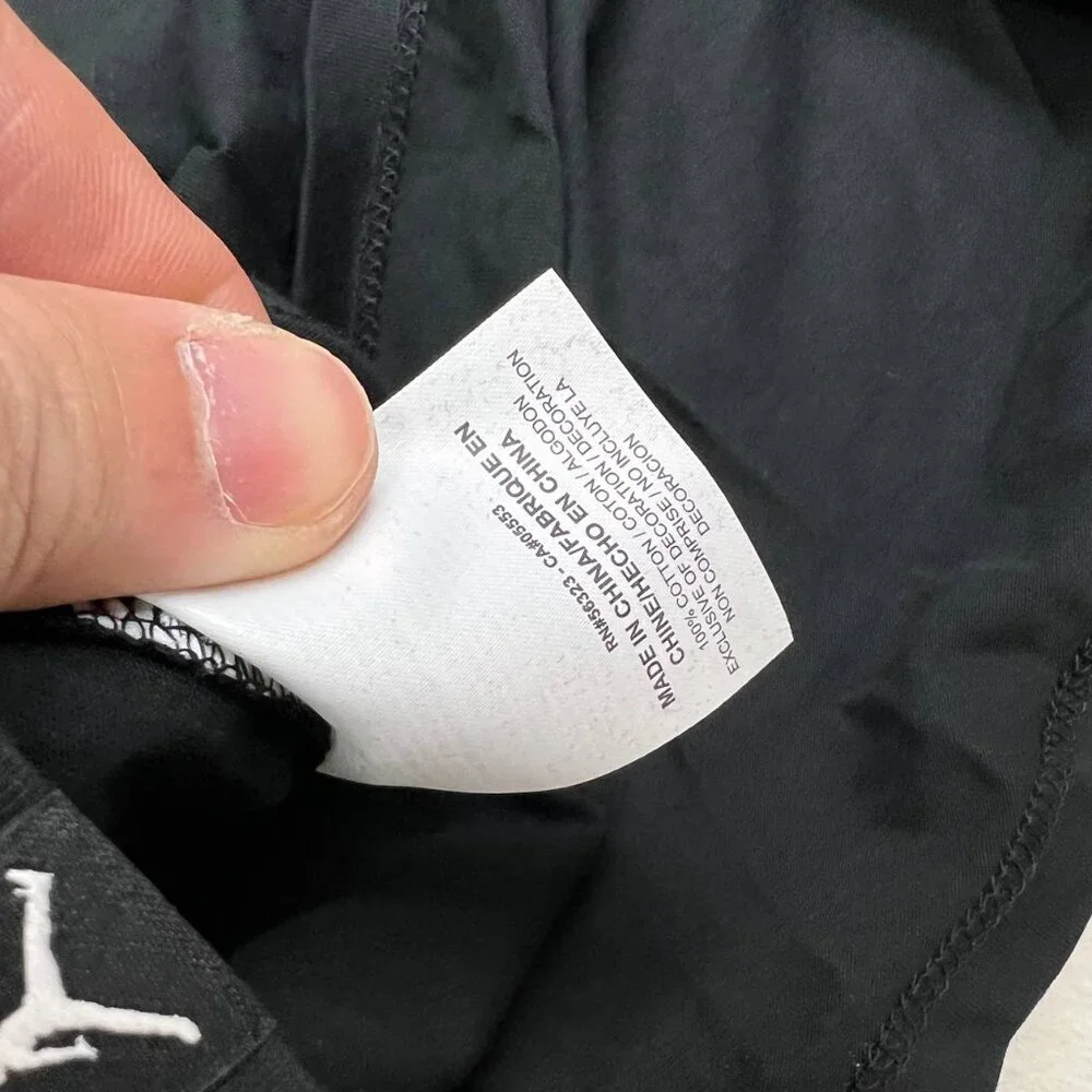 Air Jordan 23 Shirt Men Small Black‎ Jumpman Flight Short Sleeve New Cotton S